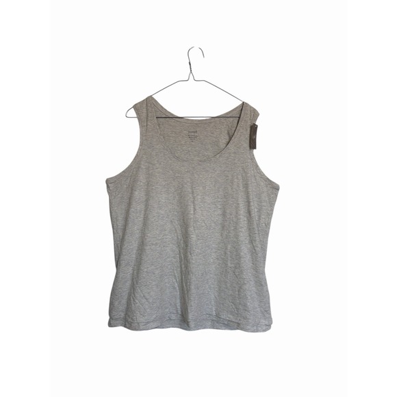 Pure Jill Tops - NWT Pure Jill Womens XL Light Grey Pima Cotton Tank Top Basic Essential